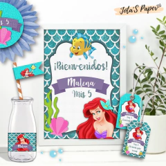 Kit Imprimible SIRENITA ARIEL