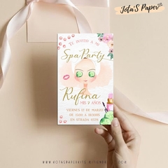 Kit Imprimible SPA PARTY en internet