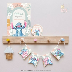 Kit Imprimible STITCH ACUARELA - Jotas Paper Kits