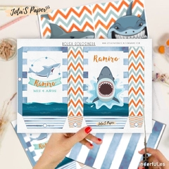 Kit Imprimible TIBURONES - Jotas Paper Kits