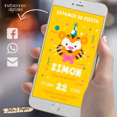 Invitacion Digital TIGER PARTY