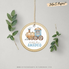 Kit Imprimible TREN ACUARELA - comprar online