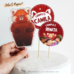 Kit Imprimible TURNING RED - Jotas Paper Kits