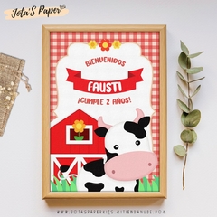 Kit Imprimible VACA LOLA ROJO - Jotas Paper Kits