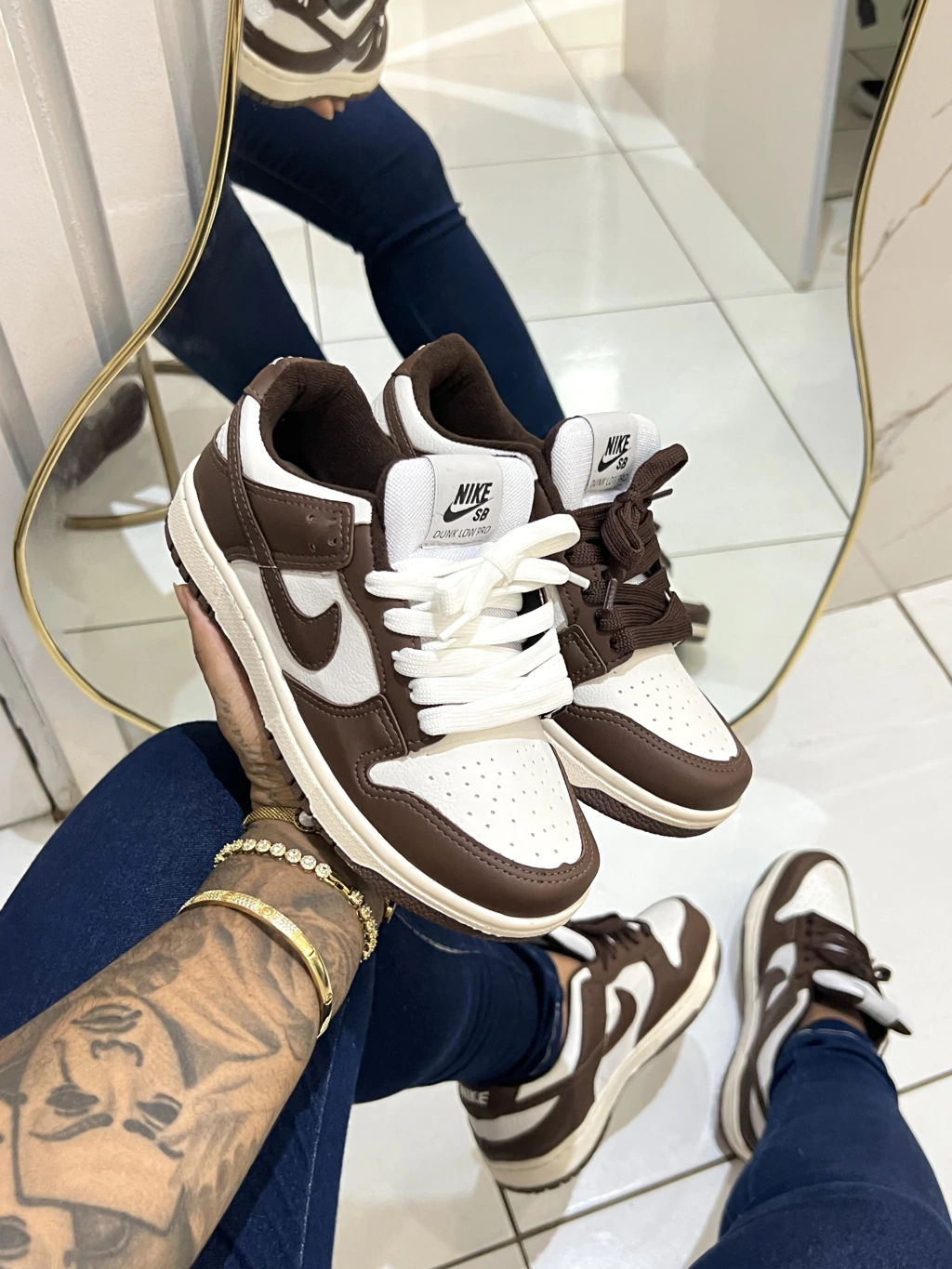 TÊNIS NIKE DUNK MARROM PRÉ VENDA