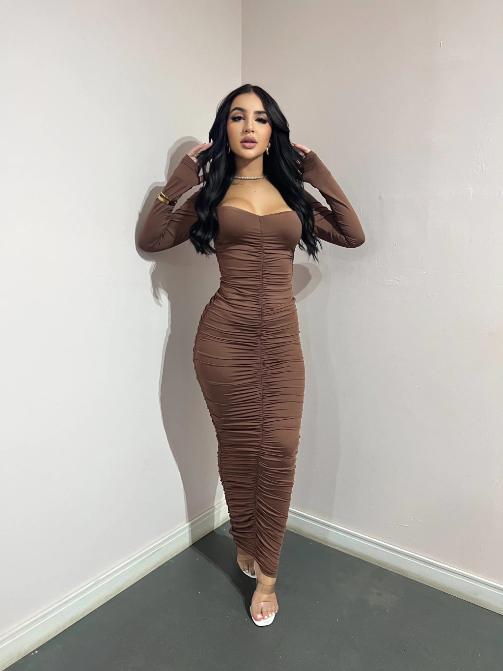 VESTIDO CLÉO DRAPEADO