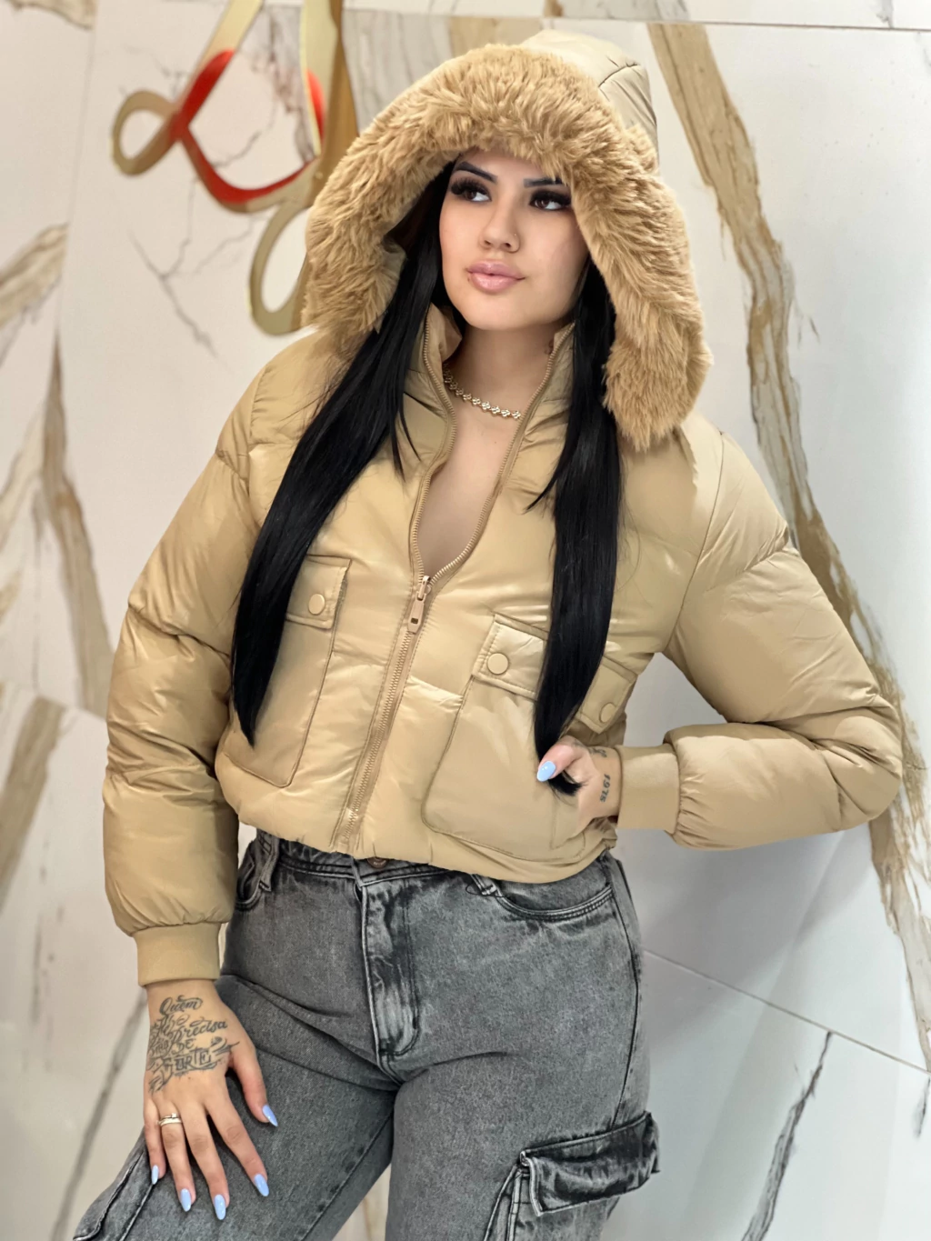 PUFFER SAFIRA DUPLA FACE