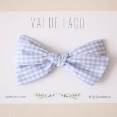 Laço Helena - Vichy azul serenity