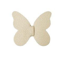 Borboleta de Couro - Creme