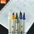 Marcador Doble Punta Brush Pen Microfibra Colores Metalizados BRW Blíster X8