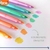 Fibras Pastel C/ Glitter BRW Blister X6