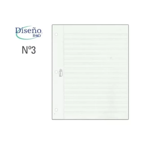 Repuesto De Hojas Para Caligrafía Doble Linea X8