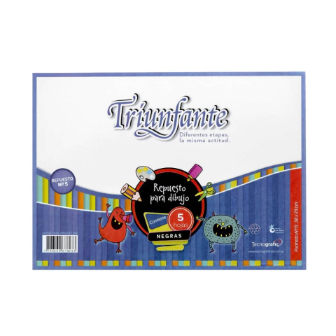 Repuesto Apaisado De Hojas Color Negro Triunfante N°5 - comprar online