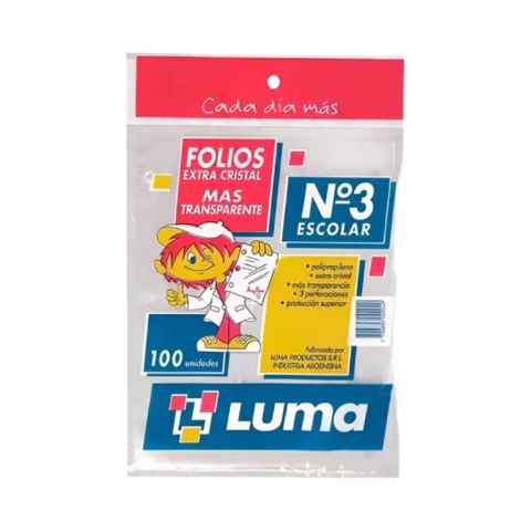 Folios Escolares N°3 X100 - comprar online