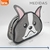 Imagen de Cartuchera Eco Cuero - Diseño Estampado Bulldog Orejas BRW