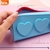 Cartuchera Silicona 1 Cierre - Diseño Corazones Celeste BRW