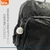 Mochila Negra Impermeable 19 Pulgadas C/ Llavero Pompón BRW - Sigma Grafica