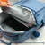Mochila Azul Jean 19 Pulgadas C/ Llavero Pompón BRW