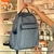 Mochila Azul Jean 19 Pulgadas C/ Llavero Pompón BRW