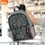 Mochila Eco Cuero 18 Pulgadas - Diseño Black Lunares BRW