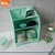 Organizador De Escritorio 3 Compartimentos Verde Aqua BRW - Sigma Grafica