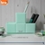 Organizador De Escritorio Tetris 3 Compartimentos Verde Aqua BRW
