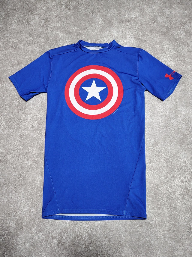 Remera Under Armour Compresion Capital America Talle M Sku R523 * thumbnail 2