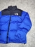 Campera Puffer The North Face Bordada Nuptse Blue France SKU J605 - comprar online