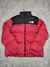 Campera Puffer The North Face Bordada Nuptse Chilli Red SKU J604 *
