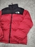 Campera Puffer The North Face Bordada Nuptse Chilli Red SKU J604 * - comprar online