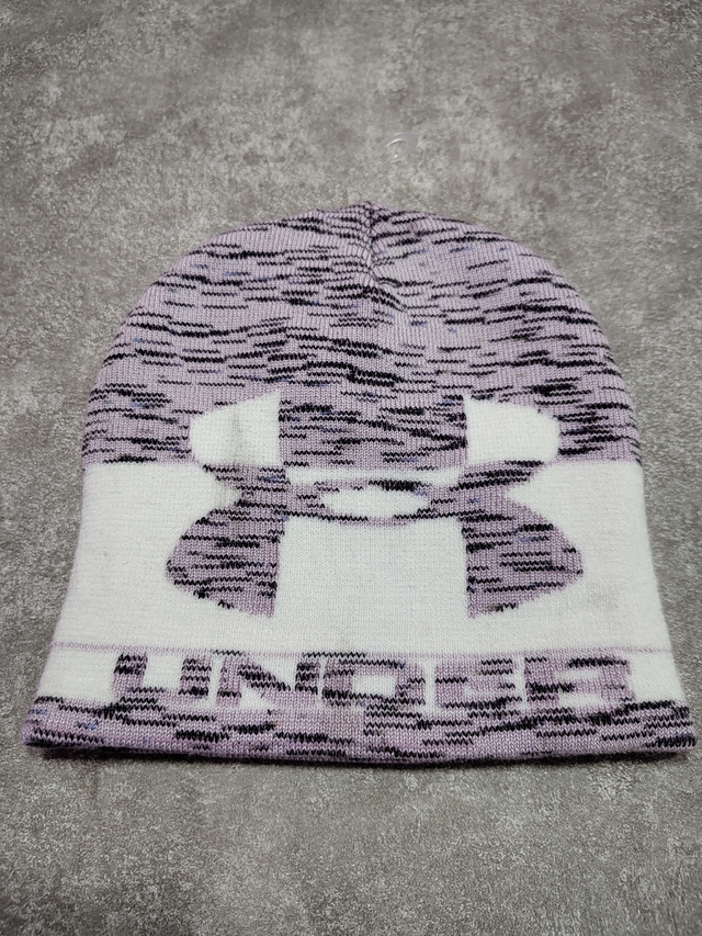 Gorro Beanie Under Armour Rosa Claro Y Gris Sku V38 thumbnail 2