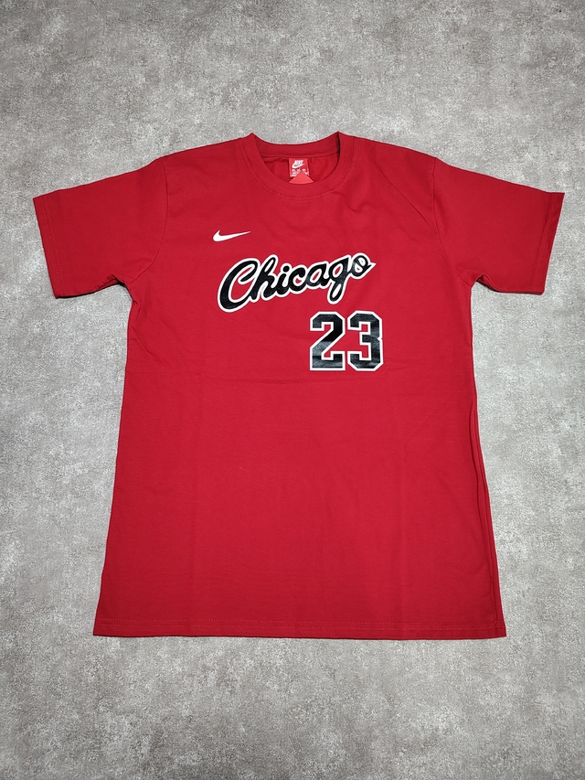 Remera Nba Chicago Bulls Roja Sku L29 * thumbnail 2