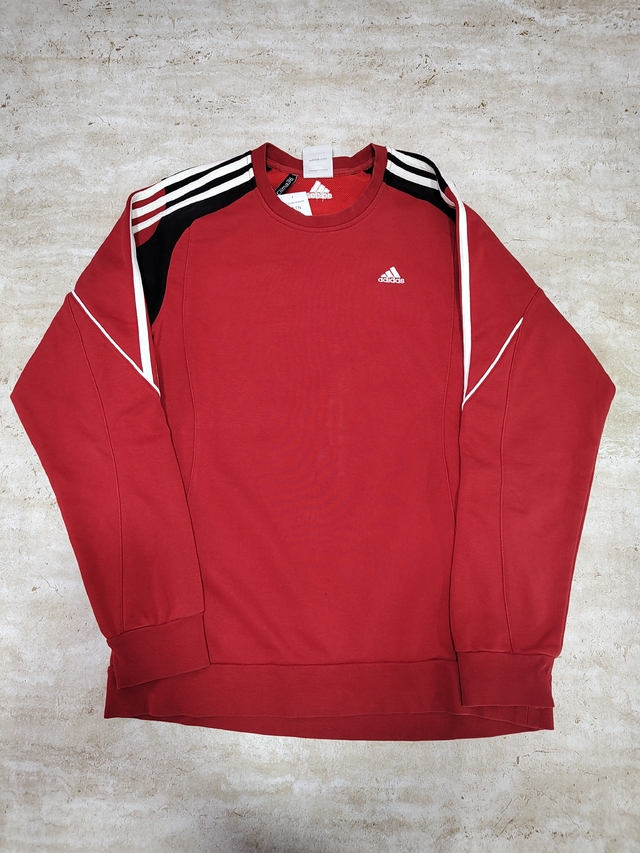 Buzo Adidas Rojo Y Negro Talle M Sku H97 * thumbnail 2