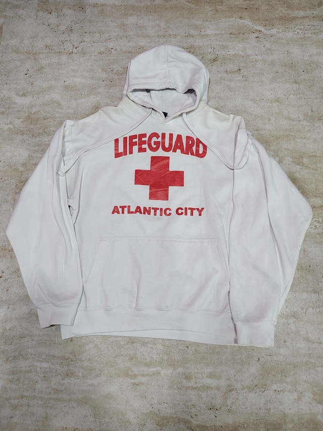 Buzo Hoodie Lifeguard Atlantic City Talle L Mujer Sku H95 * thumbnail 2