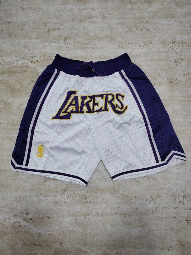 Short Nba Just Don Boston Los Angeles Lakers Blanco Sku X91 * thumbnail 2