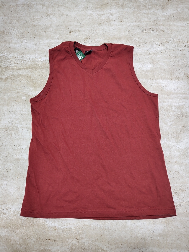 Remera Musculosa De Algodon Talle L Sku R328 * thumbnail 2