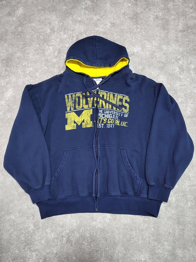 Campera Michigan Wolverines Talle Xl Sku J372 * thumbnail 2