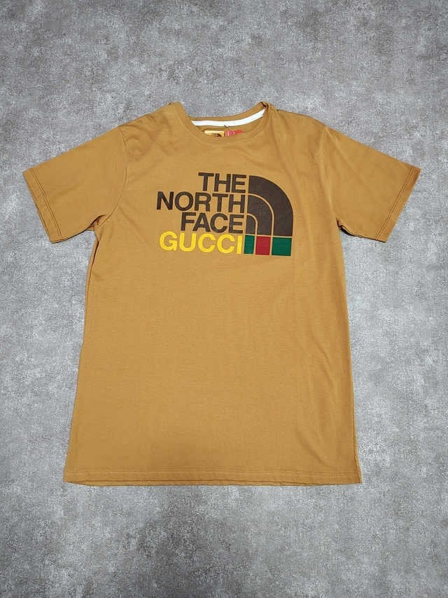 Remera Tnf Importada Marron Big Logo Sku R05 * thumbnail 2
