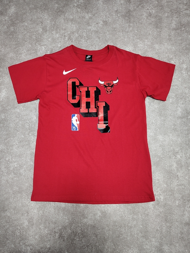 Remera Nba Chicago Bulls Roja L10 * thumbnail 2