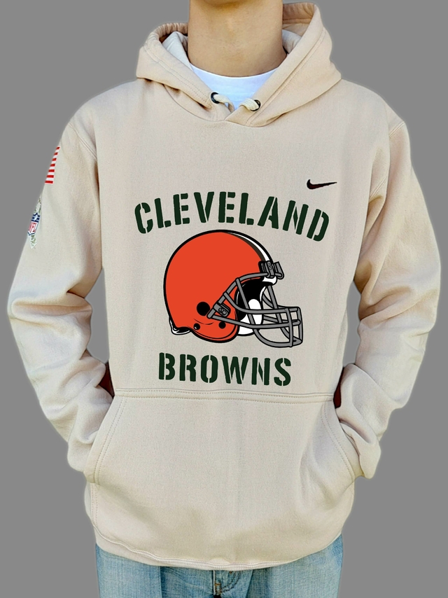 Buzo Hoodie Nike Nfl Salute To Service Cleveland Browns Skusts08 thumbnail 2
