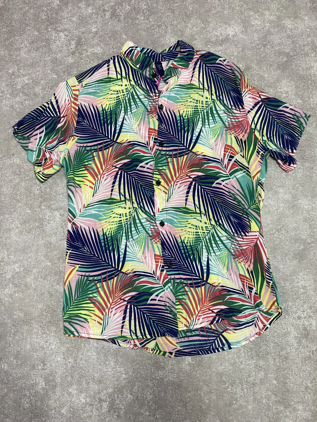 Camisa Hawaiana Vynil Talle S Sku F02 * thumbnail 3