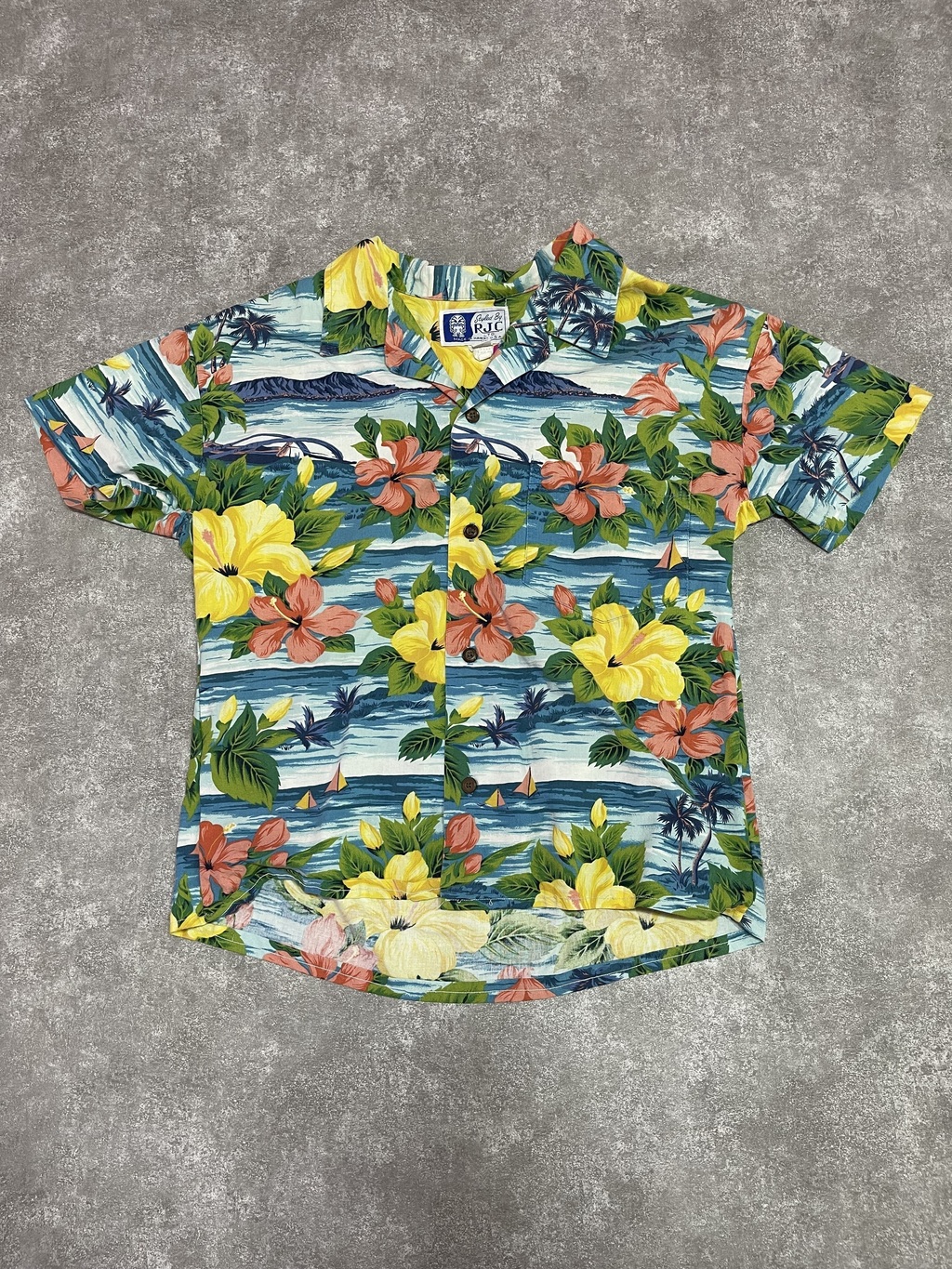 Camisa Hawaiana Rjc Talle S Sku F08 * thumbnail 3