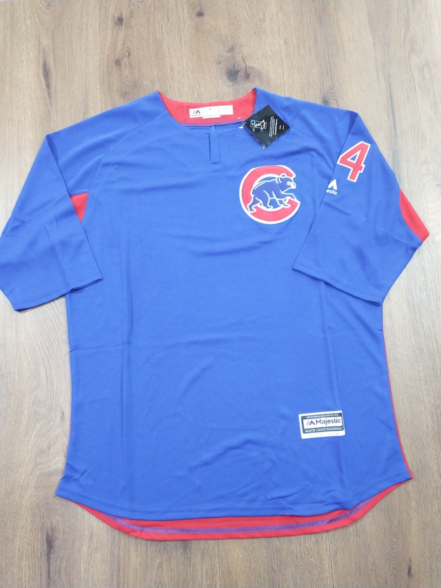 Casaca Chicago Cubs Majestic Cerrada Sku U184 * thumbnail 2