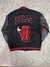 Campera Chicago Bulls Bomber Negro Letra B SKU J904 * - comprar online