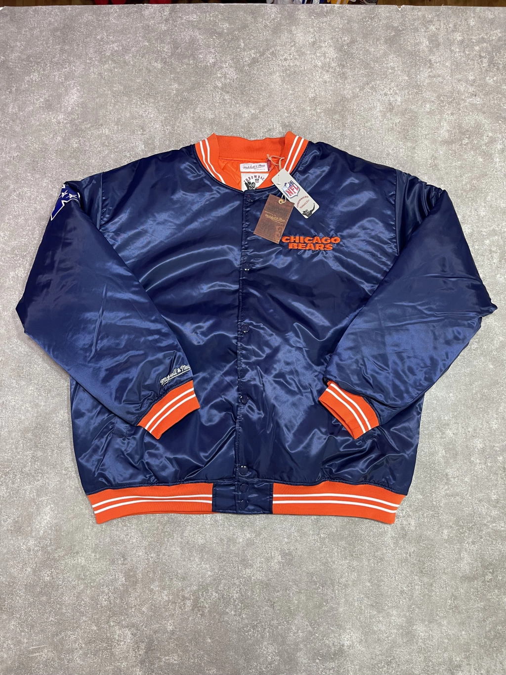 Campera Bomber Nfl Chicago Bears Talle Xxxl Sku J807 * thumbnail 3