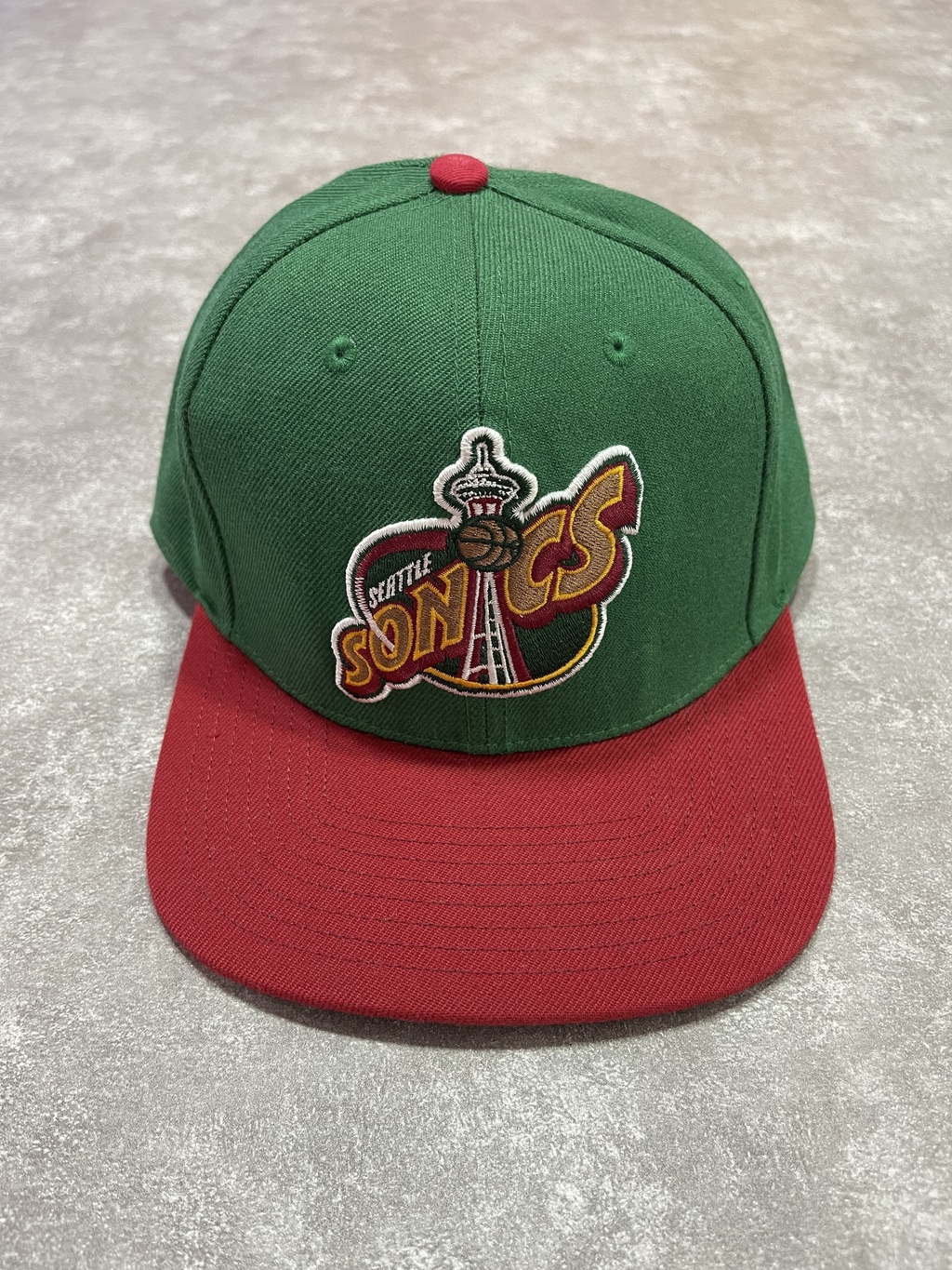 Gorra Visera Ajustable Nba Seattle Supersonics Mitchell And Ness Sku V91 * thumbnail 3