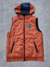 Chaleco reversible con capucha naranja y azul talle L SKU J66 *