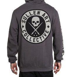 Hoodie Buzo Sullen Art Collective Canguro Boh Pullover Dark Gray