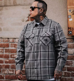 CAMISA SULLEN CLOTHING GRANGER FLANNEL - CEMENT - Travel Store 420