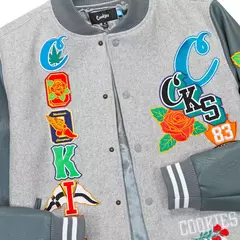CAMPERA COOKIES PACK 12 LETTERMAN JACKET ASH en internet